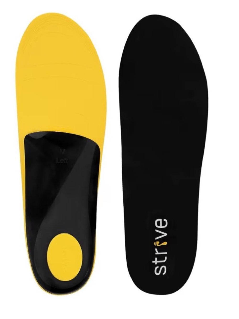 Strive Active Orthotic Insoles Arch Support L Womens 11.5-13 Mens 10-11.5